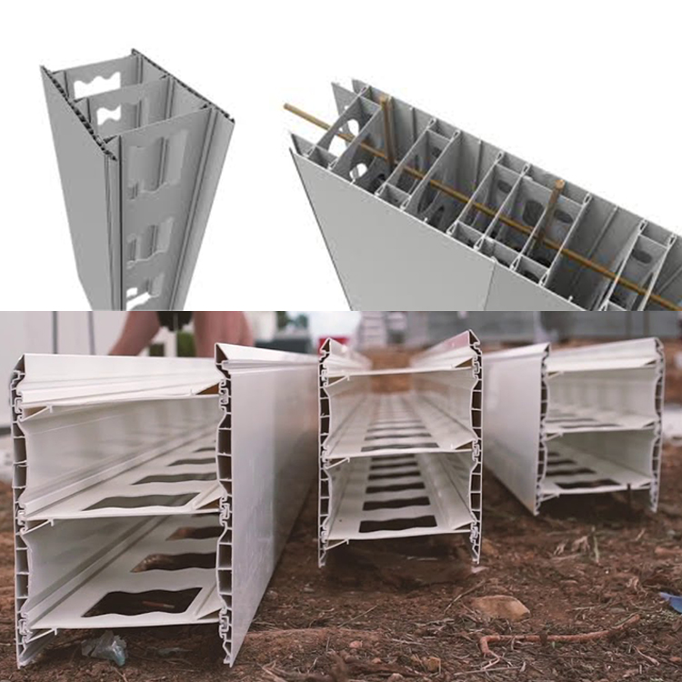 PVC-SIP-Schalungsprofile Kundenspezifische Logicwall-Schalungssystem-PVC-Profile
