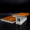 China Factory 70mm Holzfarbe PVC-Profil mit laminiertem