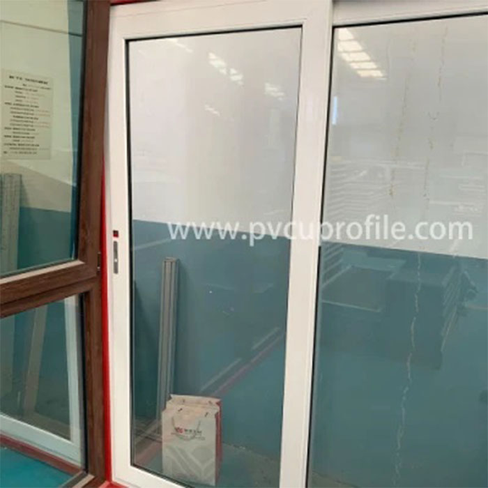 PVC-Flügeltür-Innenschiebetüren aus Glas