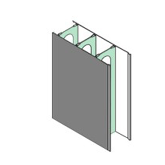 Vinylplatten aus Betonwandsystem Dauerschalung PVC-Profile